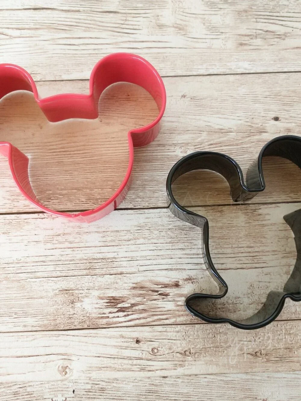 Mickey Mouse Cookie Cutters 2 Pack Mickey Ears & Face Wilton Coated Metal Disney